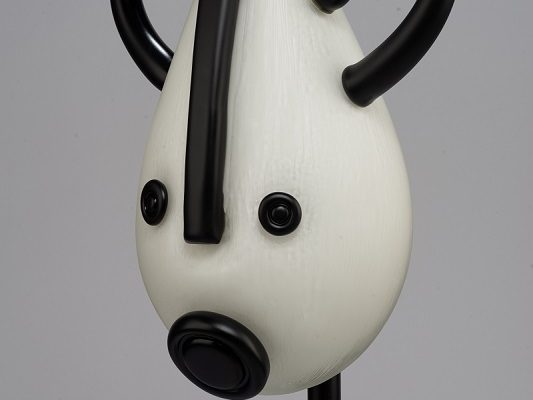 TheoBrooks-RitualGatheringMask-Black&White-FourHorns